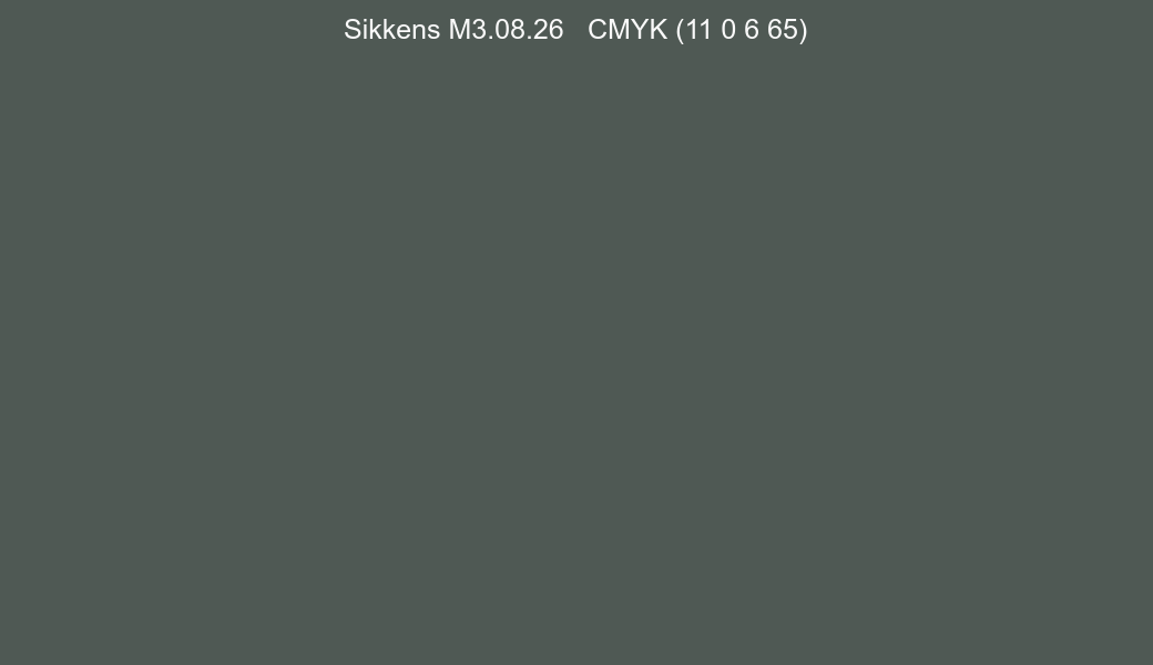 Color Sikkens M3.08.26 to CMYK (11 0 6 65) converter Color Sikkens M3.08.26 to CMYK (11 0 6 65) converter