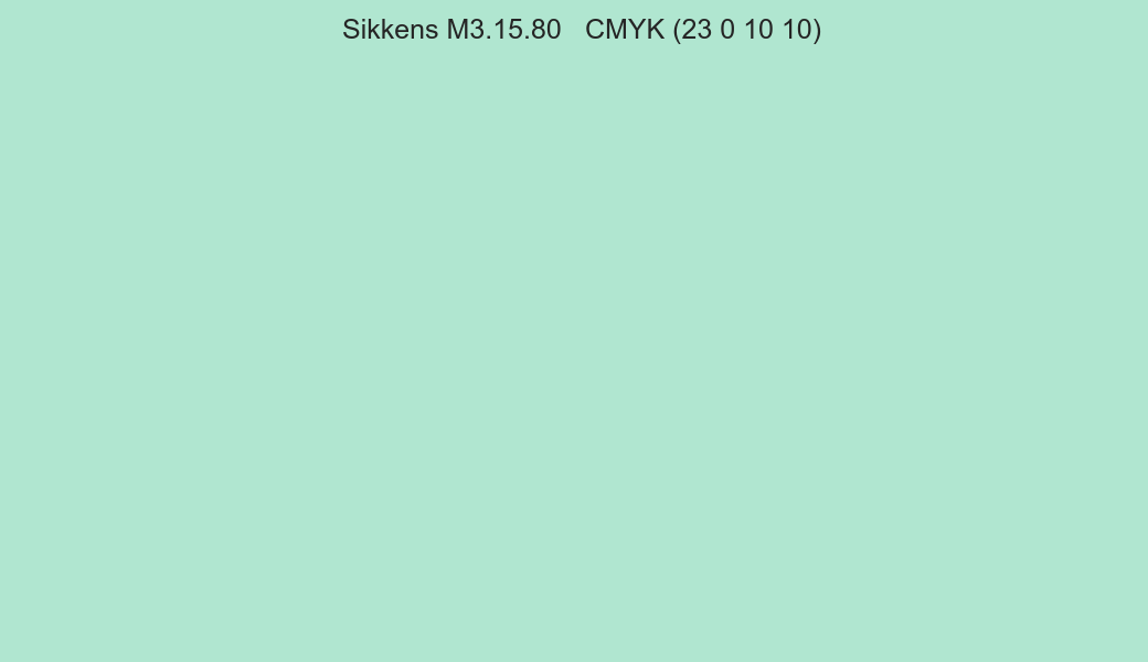 Color Sikkens M3.15.80 to CMYK (23 0 10 10) converter Color Sikkens M3.15.80 to CMYK (23 0 10 10) converter
