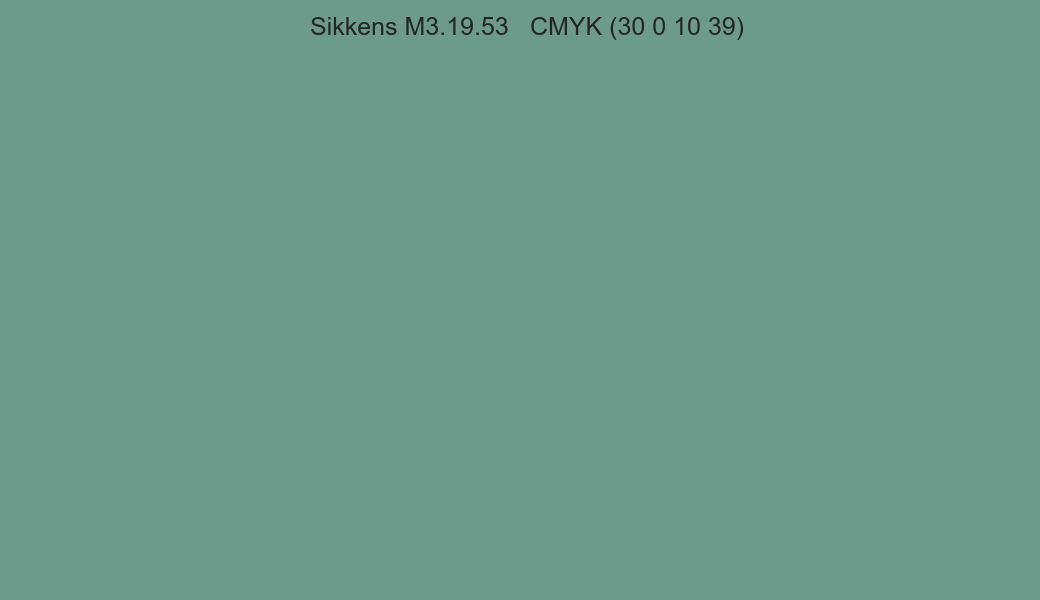 Color Sikkens M3.19.53 to CMYK (30 0 10 39) converter Color Sikkens M3.19.53 to CMYK (30 0 10 39) converter