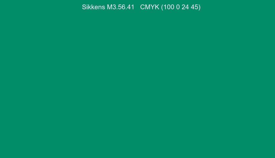 Color Sikkens M3.56.41 to CMYK (100 0 24 45) converter Color Sikkens M3.56.41 to CMYK (100 0 24 45) converter