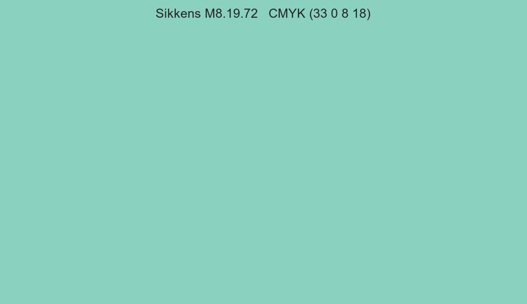 Color Sikkens M8.19.72 to CMYK (33 0 8 18) converter Color Sikkens M8.19.72 to CMYK (33 0 8 18) converter