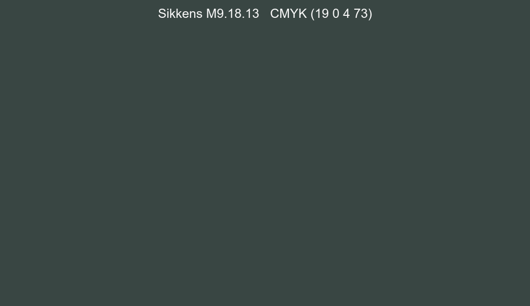 Color Sikkens M9.18.13 to CMYK (19 0 4 73) converter Color Sikkens M9.18.13 to CMYK (19 0 4 73) converter