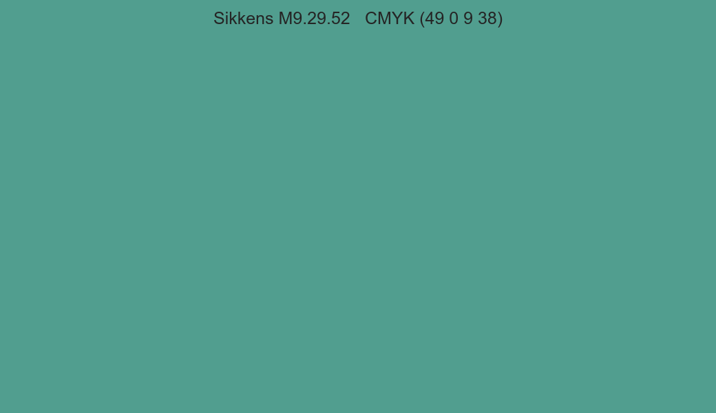 Color Sikkens M9.29.52 to CMYK (49 0 9 38) converter Color Sikkens M9.29.52 to CMYK (49 0 9 38) converter