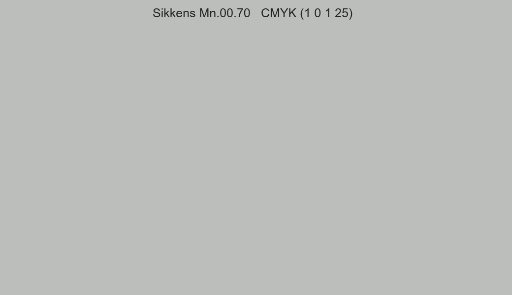 Color Sikkens Mn.00.70 to CMYK (1 0 1 25) converter Color Sikkens Mn.00.70 to CMYK (1 0 1 25) converter