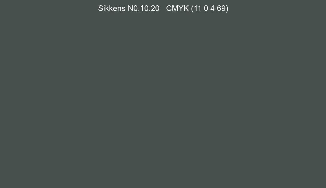 Color Sikkens N0.10.20 to CMYK (11 0 4 69) converter Color Sikkens N0.10.20 to CMYK (11 0 4 69) converter