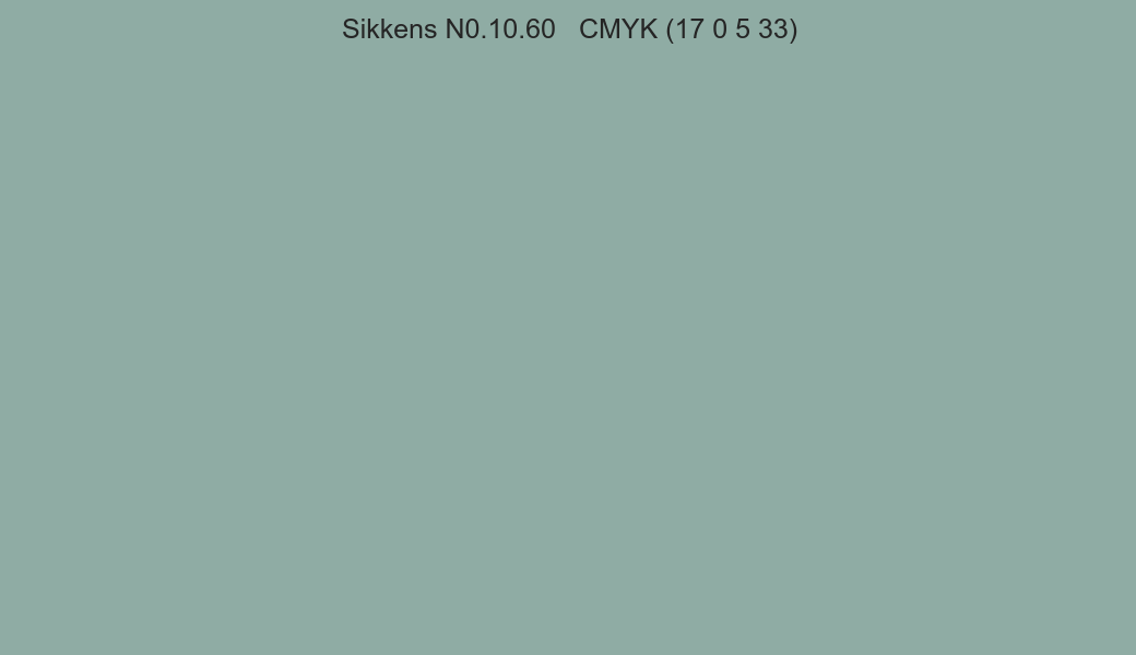 Color Sikkens N0.10.60 to CMYK (17 0 5 33) converter Color Sikkens N0.10.60 to CMYK (17 0 5 33) converter