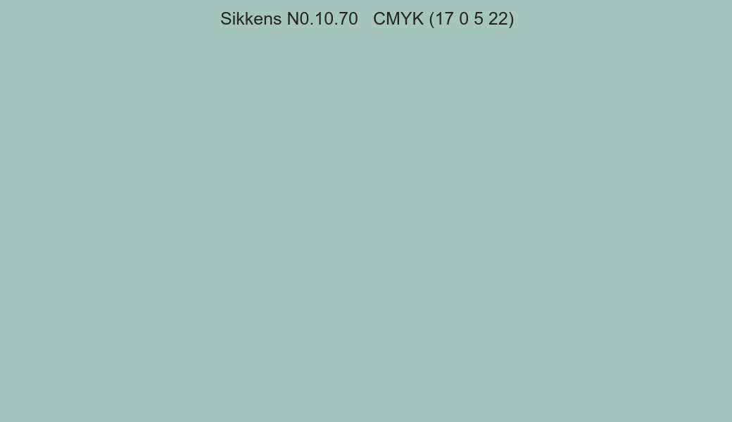 Color Sikkens N0.10.70 to CMYK (17 0 5 22) converter Color Sikkens N0.10.70 to CMYK (17 0 5 22) converter