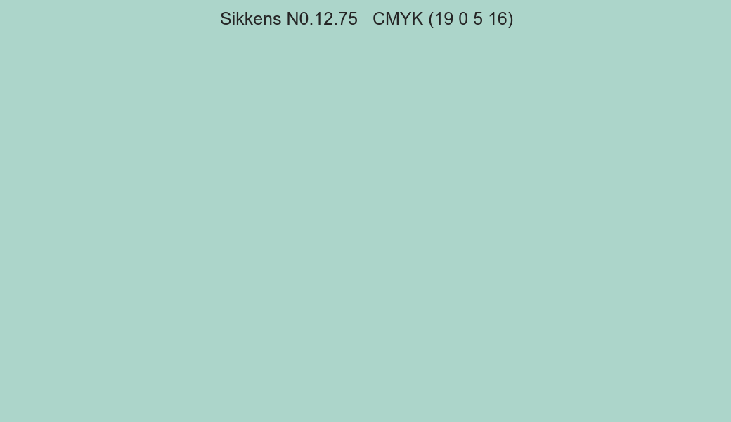 Color Sikkens N0.12.75 to CMYK (19 0 5 16) converter Color Sikkens N0.12.75 to CMYK (19 0 5 16) converter