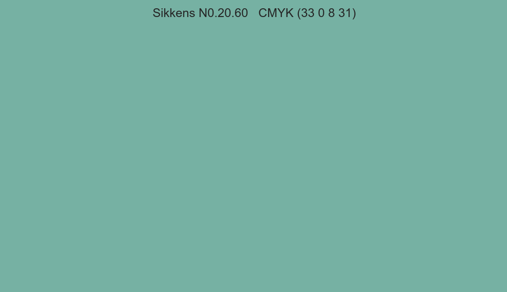 Color Sikkens N0.20.60 to CMYK (33 0 8 31) converter Color Sikkens N0.20.60 to CMYK (33 0 8 31) converter