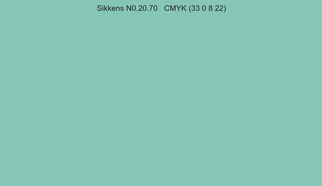 Color Sikkens N0.20.70 to CMYK (33 0 8 22) converter Color Sikkens N0.20.70 to CMYK (33 0 8 22) converter