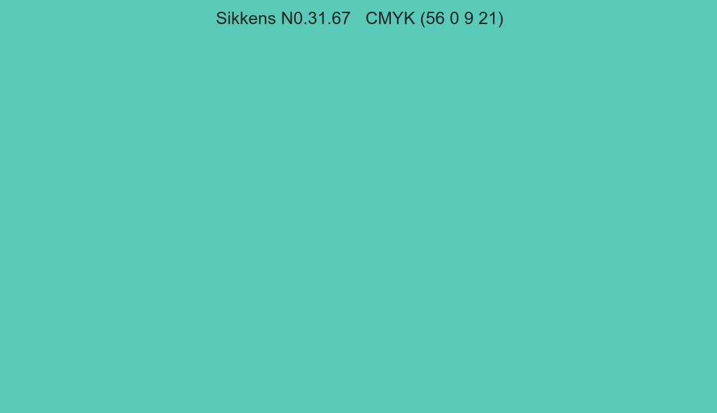 Color Sikkens N0.31.67 to CMYK (56 0 9 21) converter Color Sikkens N0.31.67 to CMYK (56 0 9 21) converter