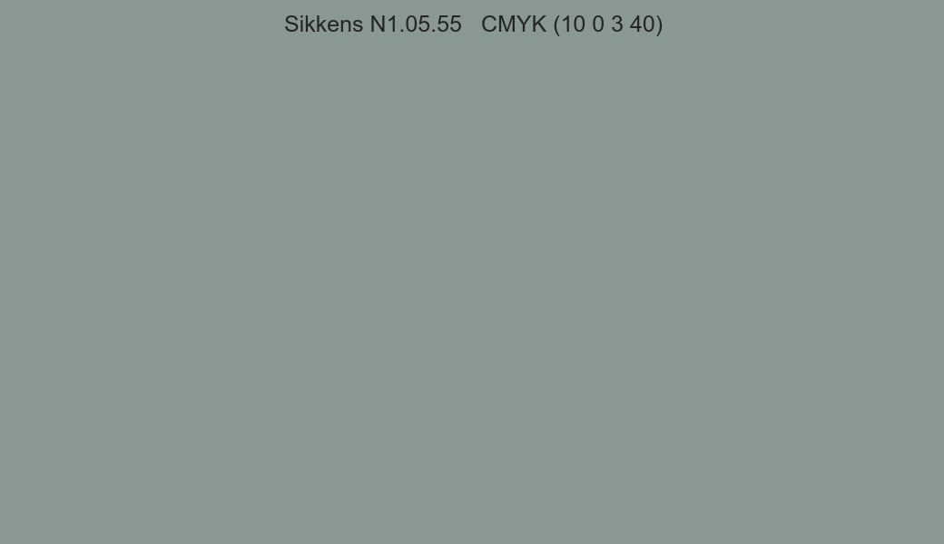 Color Sikkens N1.05.55 to CMYK (10 0 3 40) converter Color Sikkens N1.05.55 to CMYK (10 0 3 40) converter