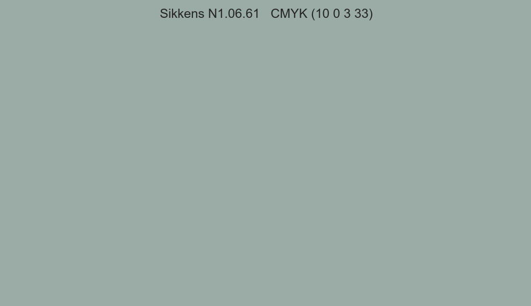 Color Sikkens N1.06.61 to CMYK (10 0 3 33) converter Color Sikkens N1.06.61 to CMYK (10 0 3 33) converter