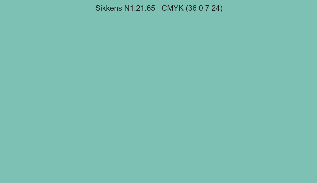 Color Sikkens N1.21.65 to CMYK (36 0 7 24) converter Color Sikkens N1.21.65 to CMYK (36 0 7 24) converter