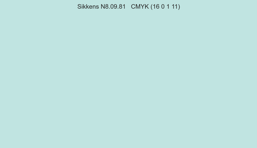 Color Sikkens N8.09.81 to CMYK (16 0 1 11) converter Color Sikkens N8.09.81 to CMYK (16 0 1 11) converter