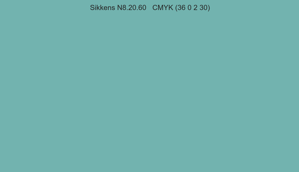 Color Sikkens N8.20.60 to CMYK (36 0 2 30) converter Color Sikkens N8.20.60 to CMYK (36 0 2 30) converter