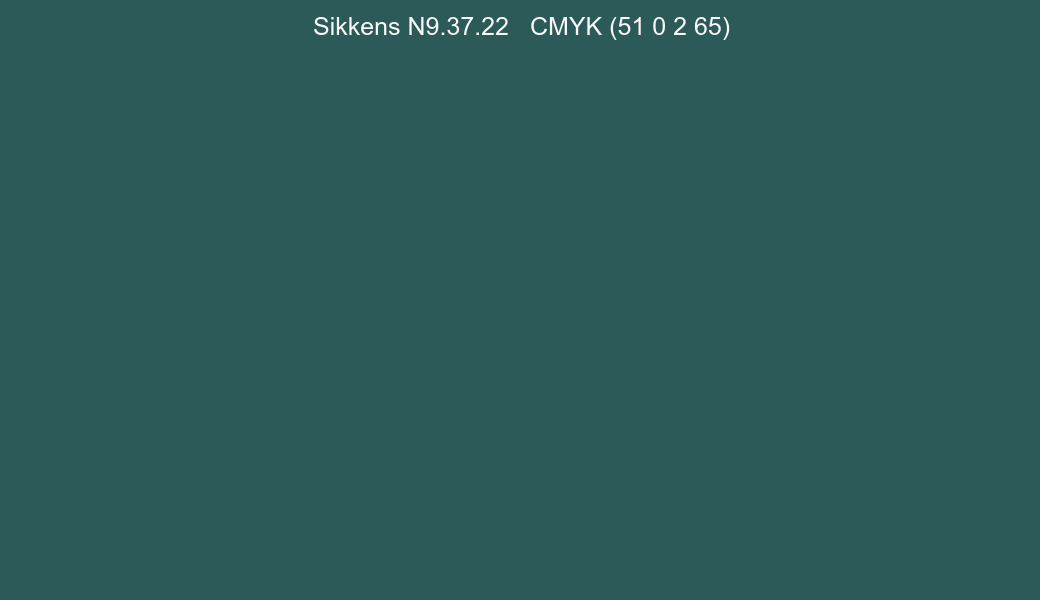 Color Sikkens N9.37.22 to CMYK (51 0 2 65) converter Color Sikkens N9.37.22 to CMYK (51 0 2 65) converter