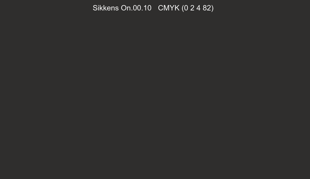 Color Sikkens On.00.10 to CMYK (0 2 4 82) converter Color Sikkens On.00.10 to CMYK (0 2 4 82) converter
