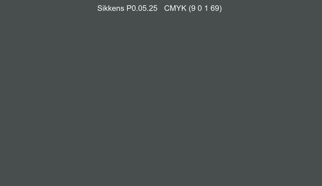 Color Sikkens P0.05.25 to CMYK (9 0 1 69) converter Color Sikkens P0.05.25 to CMYK (9 0 1 69) converter