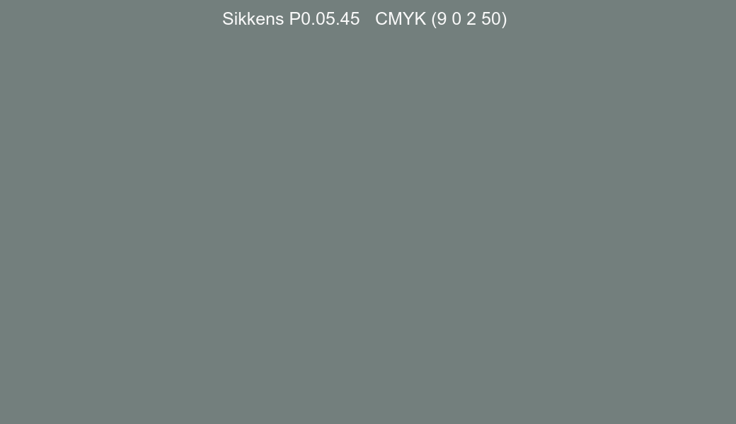 Color Sikkens P0.05.45 to CMYK (9 0 2 50) converter Color Sikkens P0.05.45 to CMYK (9 0 2 50) converter