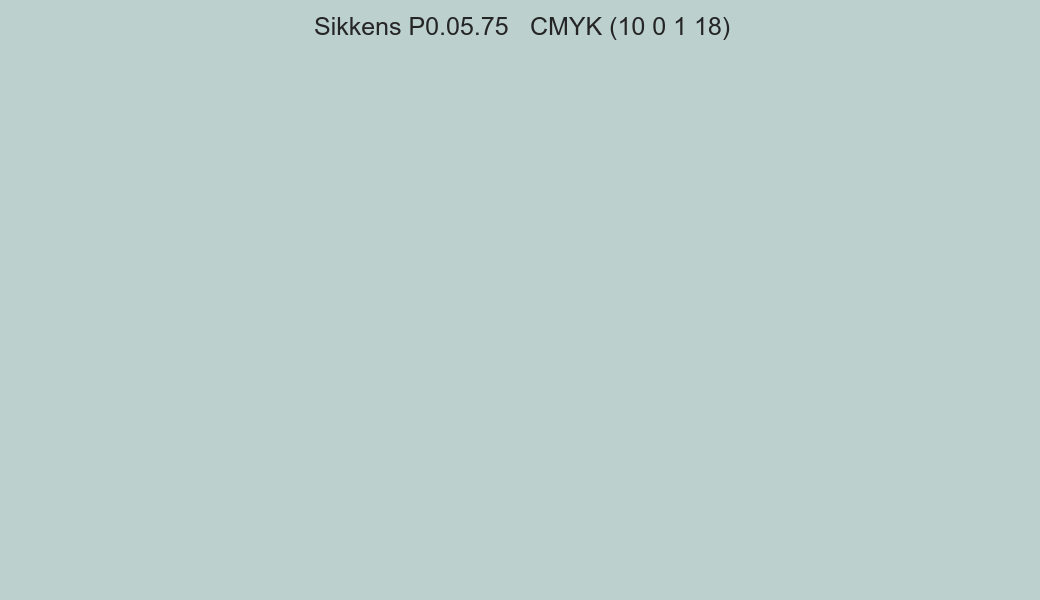 Color Sikkens P0.05.75 to CMYK (10 0 1 18) converter Color Sikkens P0.05.75 to CMYK (10 0 1 18) converter