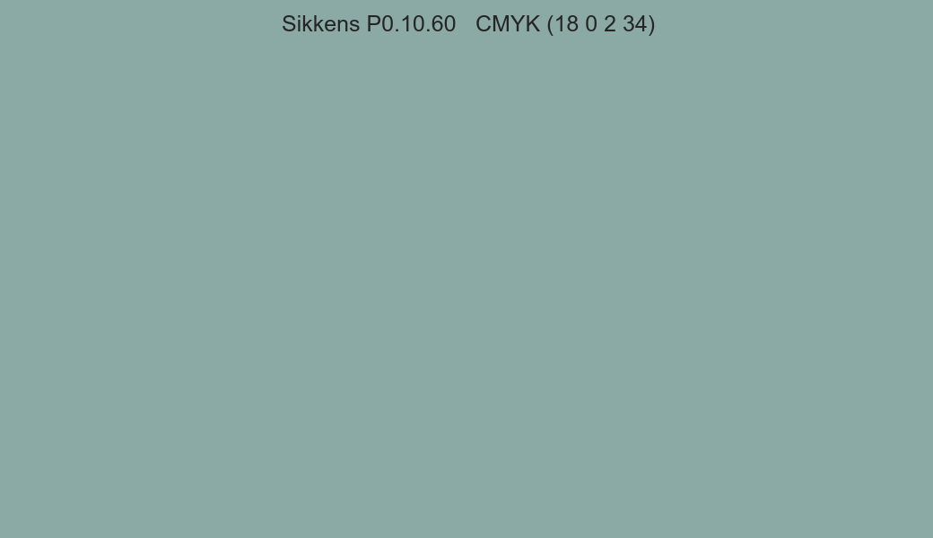 Color Sikkens P0.10.60 to CMYK (18 0 2 34) converter Color Sikkens P0.10.60 to CMYK (18 0 2 34) converter