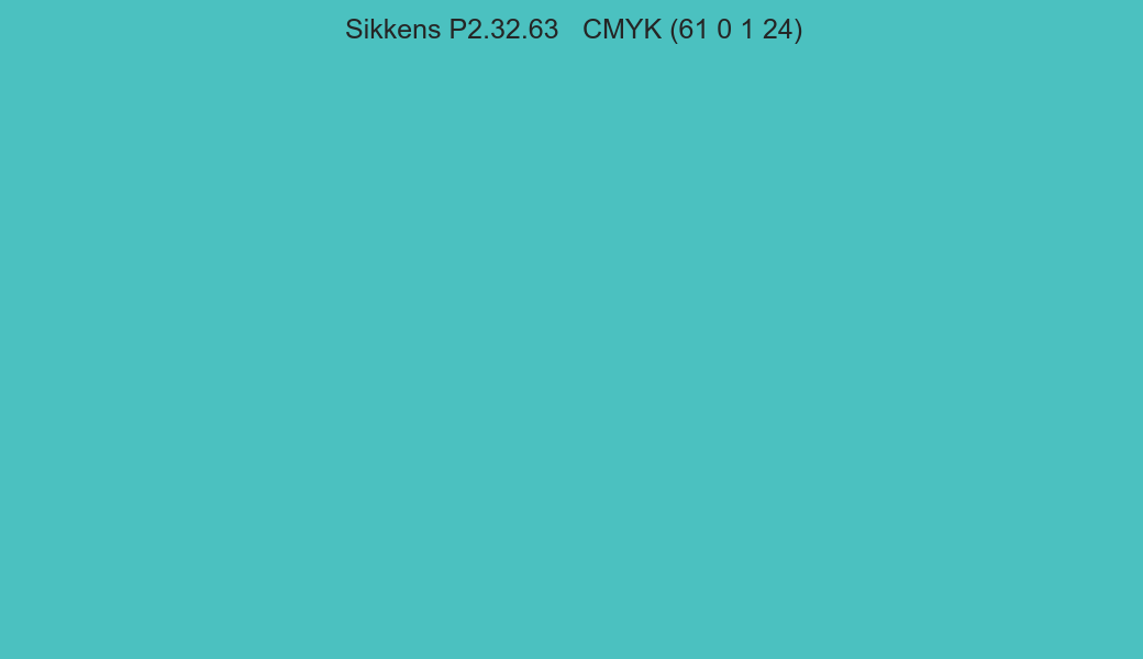 Color Sikkens P2.32.63 to CMYK (61 0 1 24) converter Color Sikkens P2.32.63 to CMYK (61 0 1 24) converter