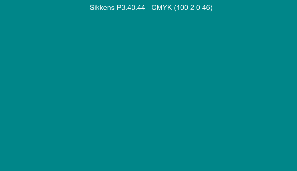 Color Sikkens P3.40.44 to CMYK (100 2 0 46) converter Color Sikkens P3.40.44 to CMYK (100 2 0 46) converter