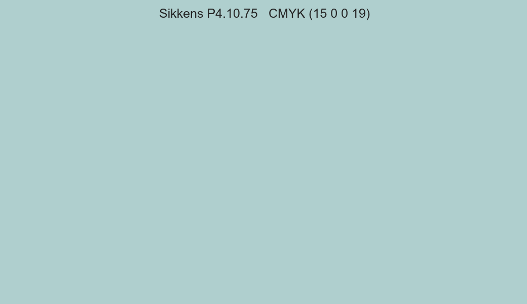 Color Sikkens P4.10.75 to CMYK (15 0 0 19) converter Color Sikkens P4.10.75 to CMYK (15 0 0 19) converter
