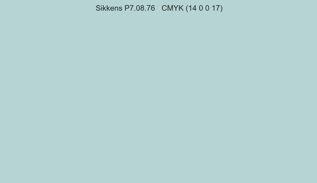 Color Sikkens P7.08.76 to CMYK (14 0 0 17) converter Color Sikkens P7.08.76 to CMYK (14 0 0 17) converter