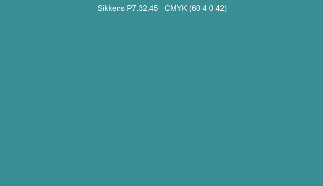 Color Sikkens P7.32.45 to CMYK (60 4 0 42) converter Color Sikkens P7.32.45 to CMYK (60 4 0 42) converter