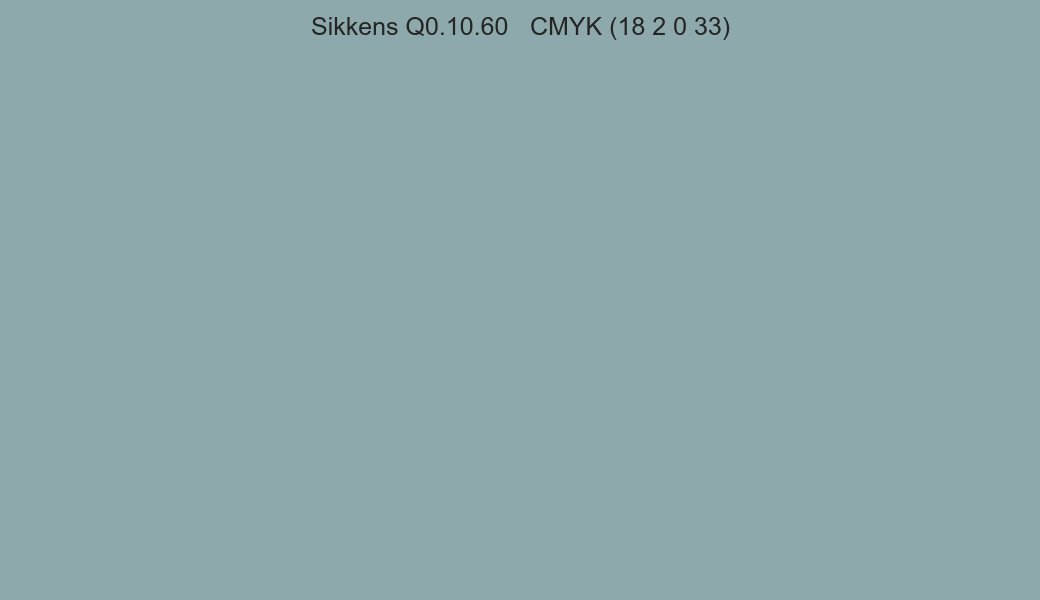 Color Sikkens Q0.10.60 to CMYK (18 2 0 33) converter Color Sikkens Q0.10.60 to CMYK (18 2 0 33) converter