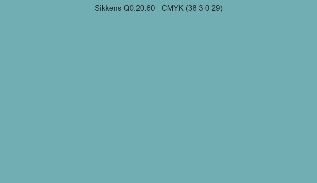 Color Sikkens Q0.20.60 to CMYK (38 3 0 29) converter Color Sikkens Q0.20.60 to CMYK (38 3 0 29) converter