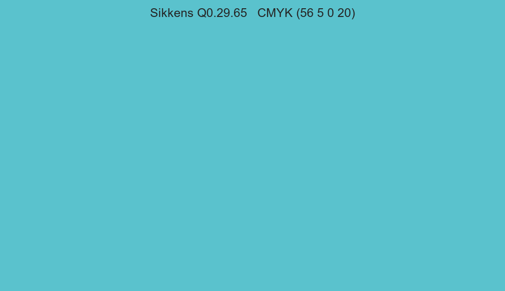 Color Sikkens Q0.29.65 to CMYK (56 5 0 20) converter Color Sikkens Q0.29.65 to CMYK (56 5 0 20) converter