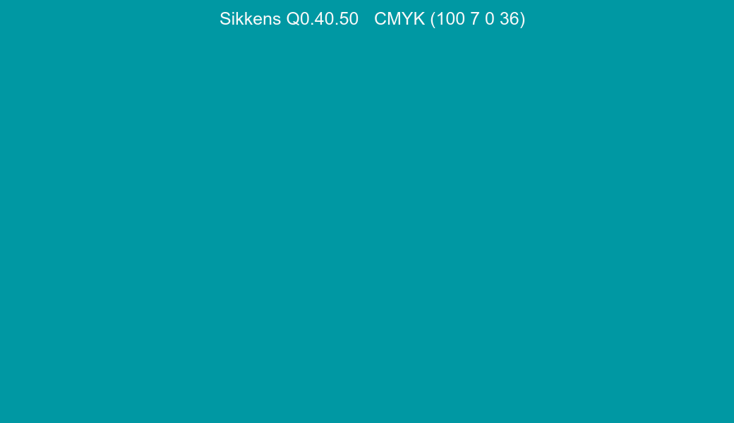 Color Sikkens Q0.40.50 to CMYK (100 7 0 36) converter Color Sikkens Q0.40.50 to CMYK (100 7 0 36) converter