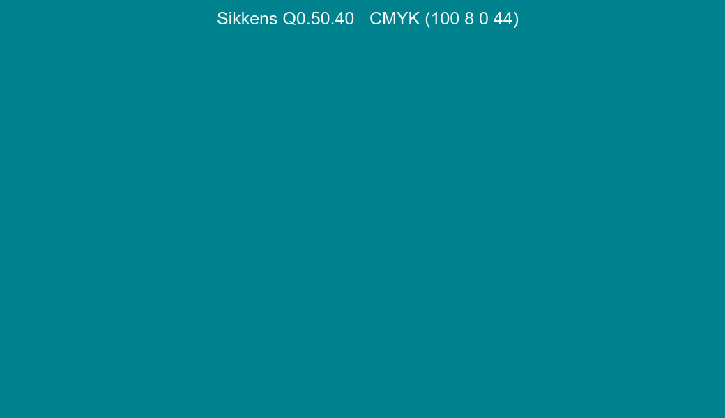 Color Sikkens Q0.50.40 to CMYK (100 8 0 44) converter Color Sikkens Q0.50.40 to CMYK (100 8 0 44) converter
