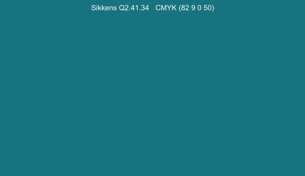 Color Sikkens Q2.41.34 to CMYK (82 9 0 50) converter Color Sikkens Q2.41.34 to CMYK (82 9 0 50) converter
