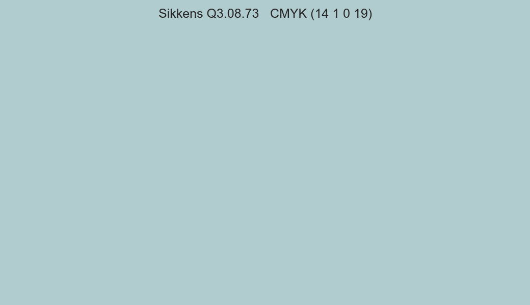 Color Sikkens Q3.08.73 to CMYK (14 1 0 19) converter Color Sikkens Q3.08.73 to CMYK (14 1 0 19) converter