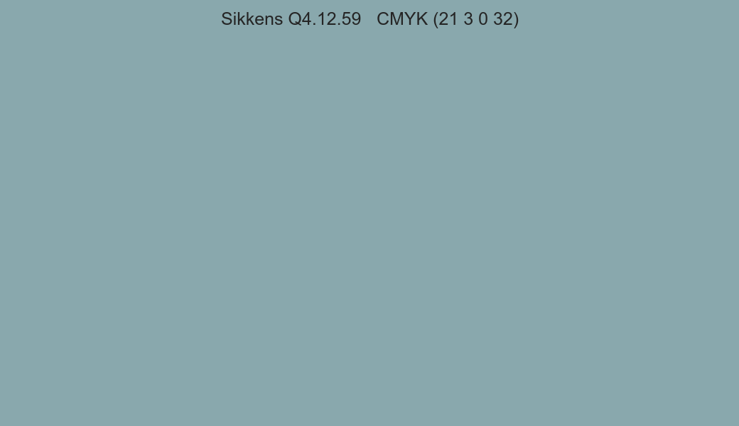 Color Sikkens Q4.12.59 to CMYK (21 3 0 32) converter Color Sikkens Q4.12.59 to CMYK (21 3 0 32) converter