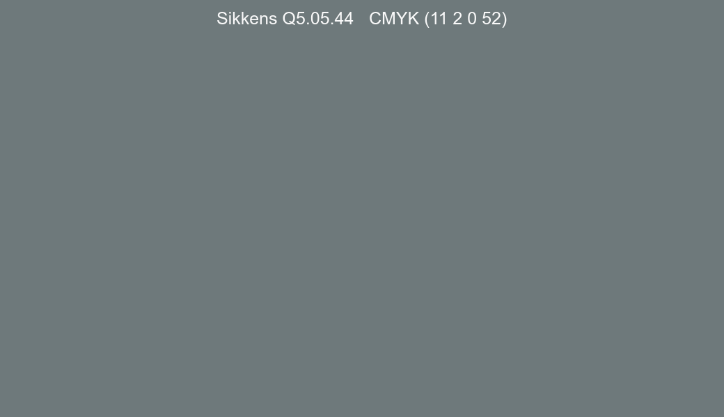 Color Sikkens Q5.05.44 to CMYK (11 2 0 52) converter Color Sikkens Q5.05.44 to CMYK (11 2 0 52) converter
