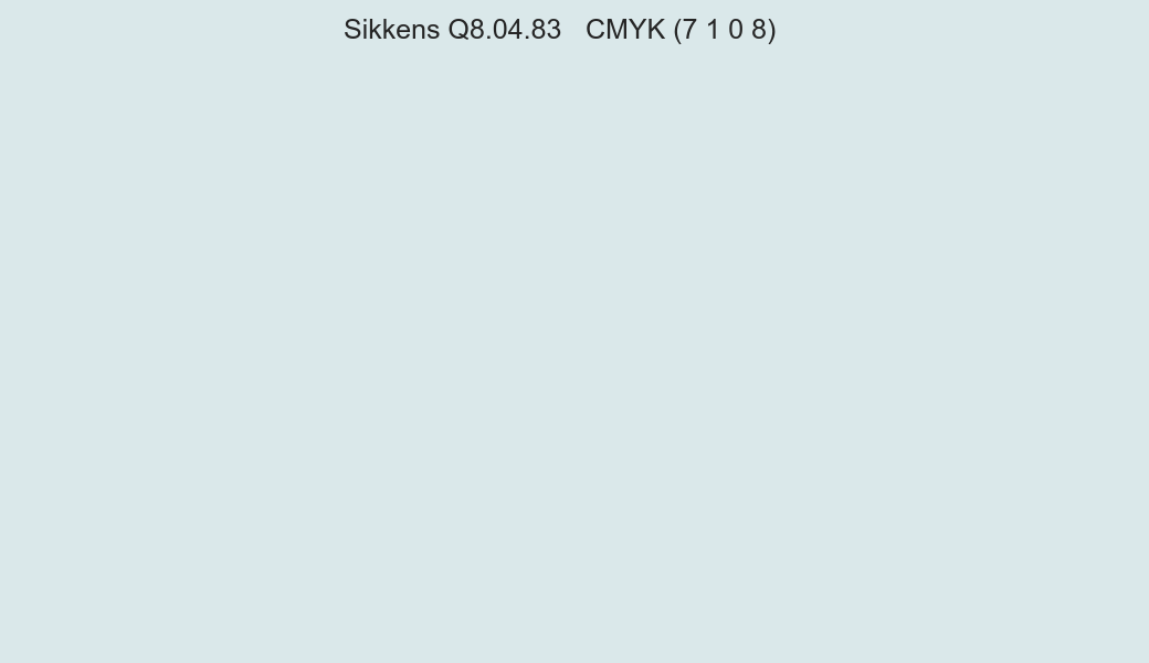 Color Sikkens Q8.04.83 to CMYK (7 1 0 8) converter Color Sikkens Q8.04.83 to CMYK (7 1 0 8) converter