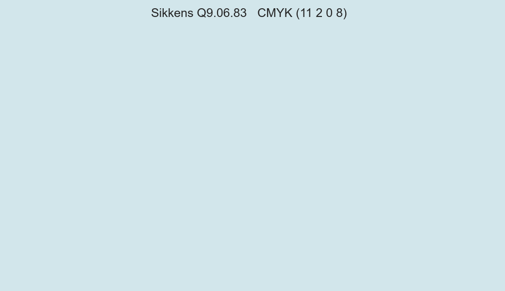 Color Sikkens Q9.06.83 to CMYK (11 2 0 8) converter Color Sikkens Q9.06.83 to CMYK (11 2 0 8) converter