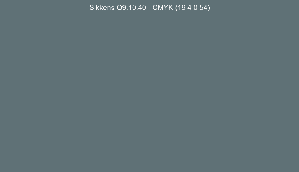 Color Sikkens Q9.10.40 to CMYK (19 4 0 54) converter Color Sikkens Q9.10.40 to CMYK (19 4 0 54) converter