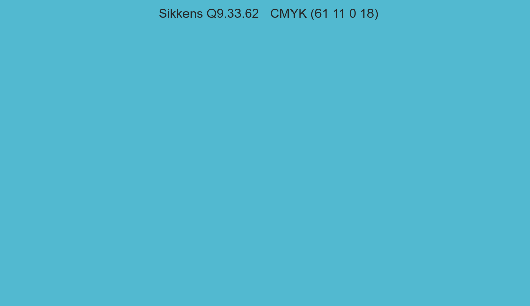Color Sikkens Q9.33.62 to CMYK (61 11 0 18) converter Color Sikkens Q9.33.62 to CMYK (61 11 0 18) converter
