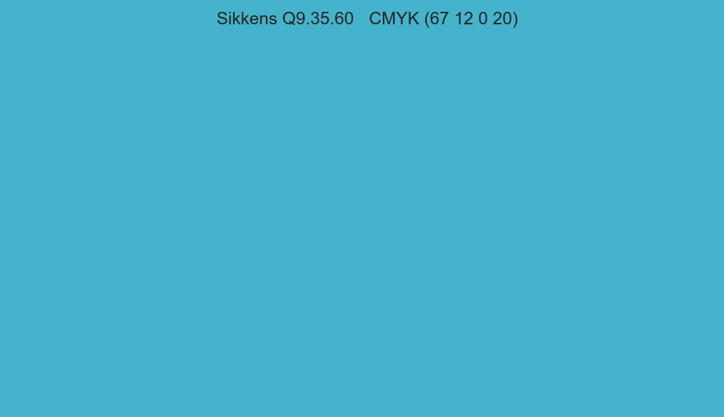 Color Sikkens Q9.35.60 to CMYK (67 12 0 20) converter Color Sikkens Q9.35.60 to CMYK (67 12 0 20) converter