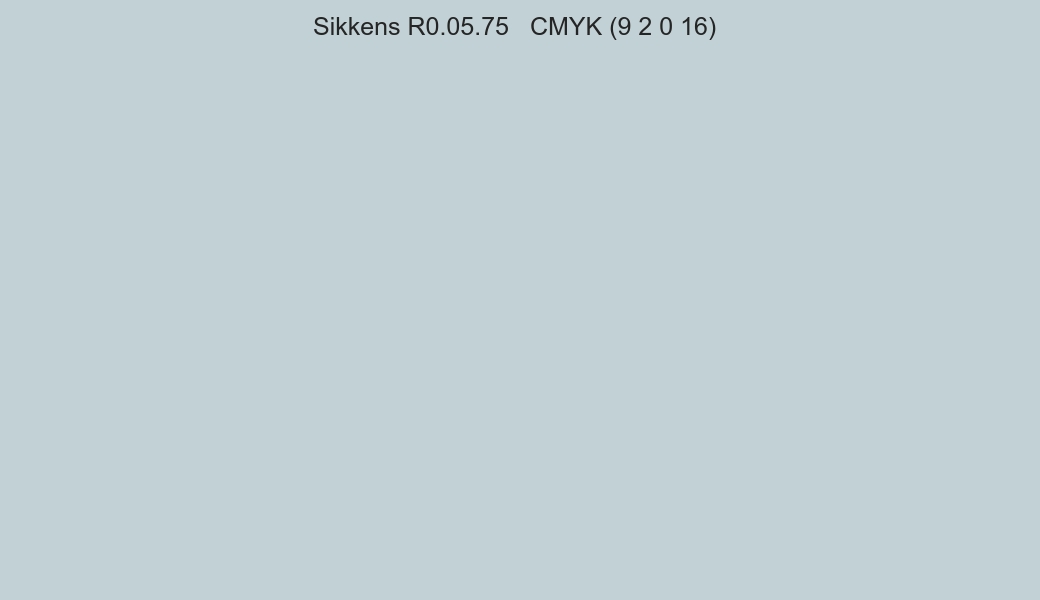 Color Sikkens R0.05.75 to CMYK (9 2 0 16) converter Color Sikkens R0.05.75 to CMYK (9 2 0 16) converter