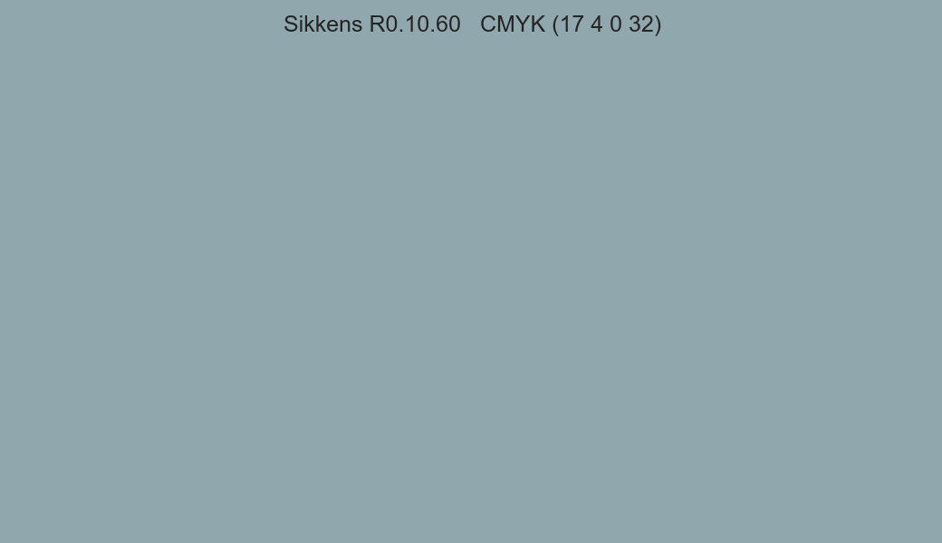 Color Sikkens R0.10.60 to CMYK (17 4 0 32) converter Color Sikkens R0.10.60 to CMYK (17 4 0 32) converter