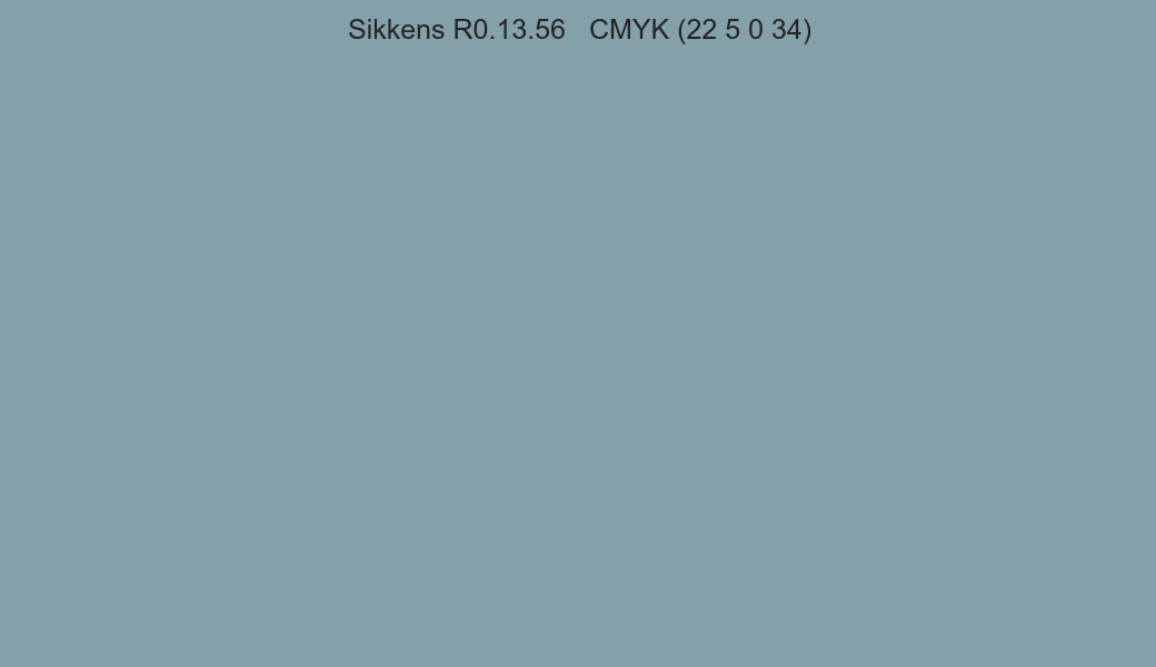 Color Sikkens R0.13.56 to CMYK (22 5 0 34) converter Color Sikkens R0.13.56 to CMYK (22 5 0 34) converter