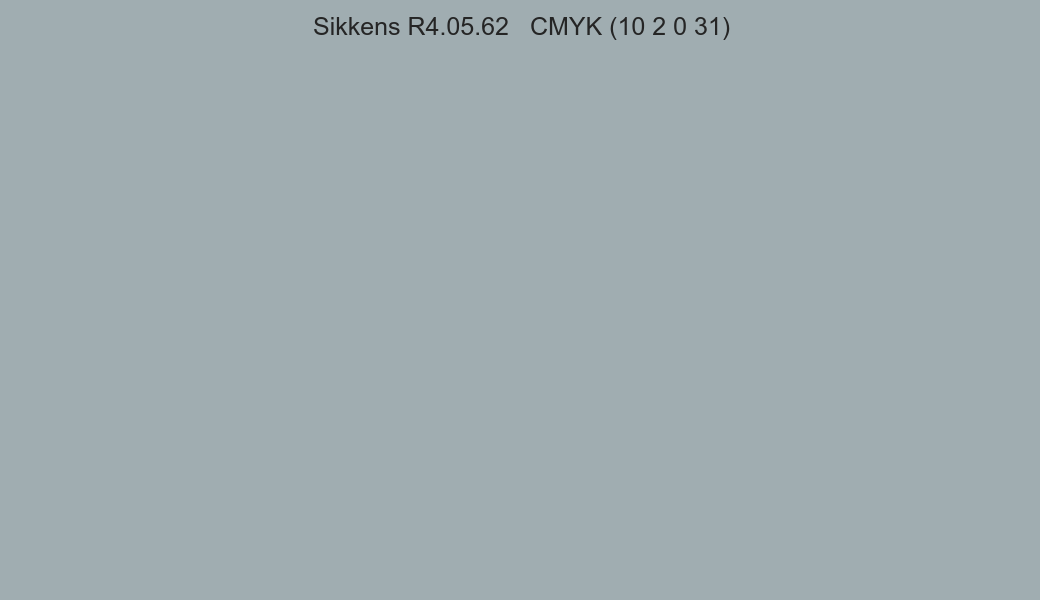 Color Sikkens R4.05.62 to CMYK (10 2 0 31) converter Color Sikkens R4.05.62 to CMYK (10 2 0 31) converter