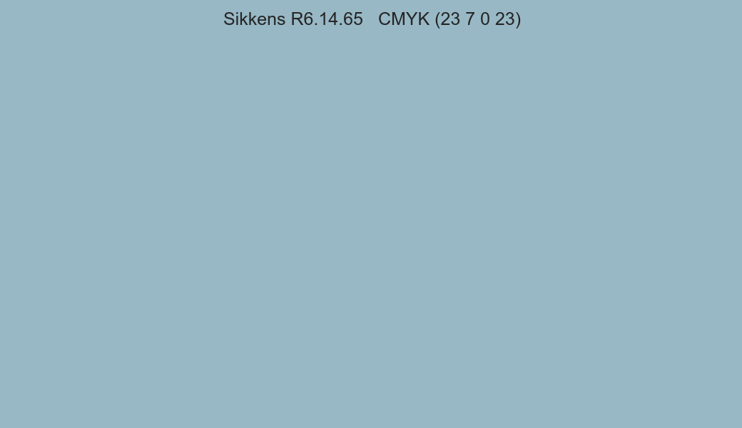 Color Sikkens R6.14.65 to CMYK (23 7 0 23) converter Color Sikkens R6.14.65 to CMYK (23 7 0 23) converter